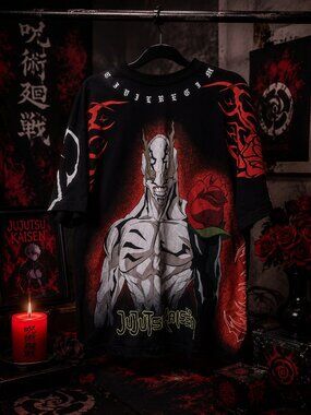 Civil Regime x Jujutsu Kaisen Mahoraga Graphic Tee Shirt Black NWT Small